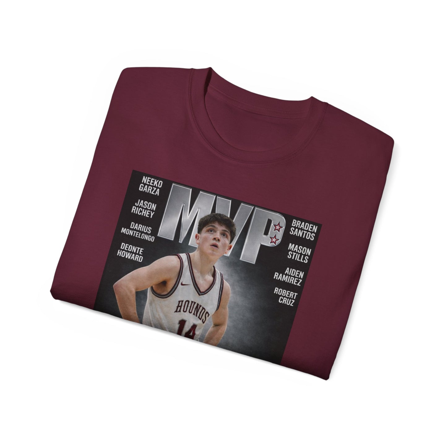 Grandview Greyhound MVP Basketball Tee — Francisco Medina #14 GHS TWC DAWG