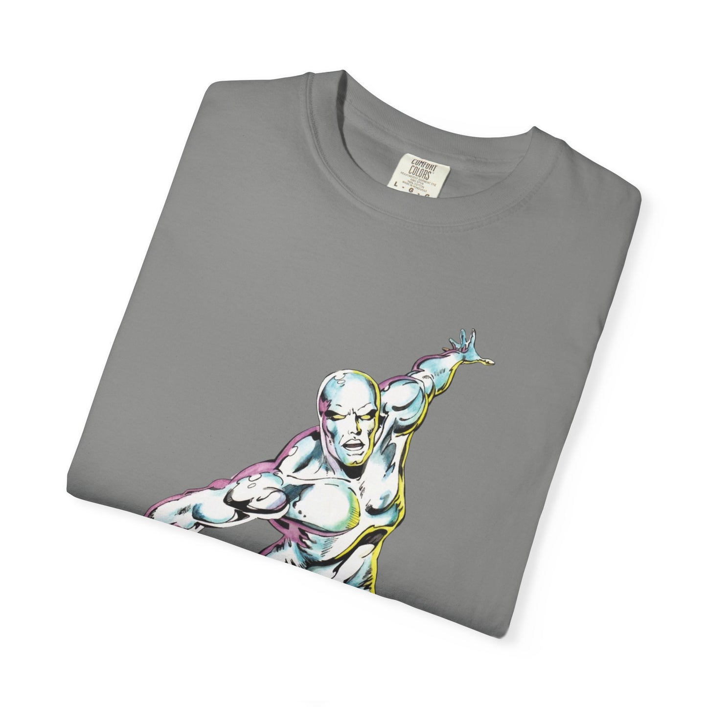 Surfing Silver Surfer Unisex T-Shirt, Retro T-Shirt, Comic Tee,
