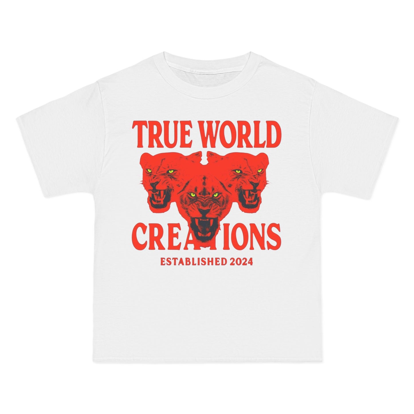 TWC red stripes heavy crewneck Graphic T-shirt