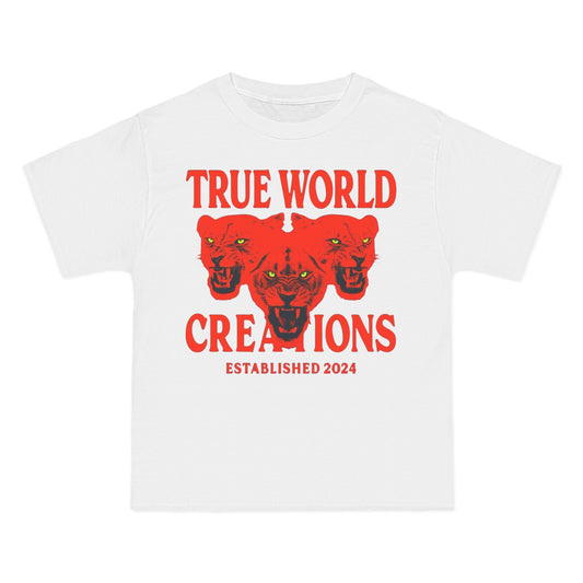 TWC red stripes heavy crewneck Graphic T-shirt