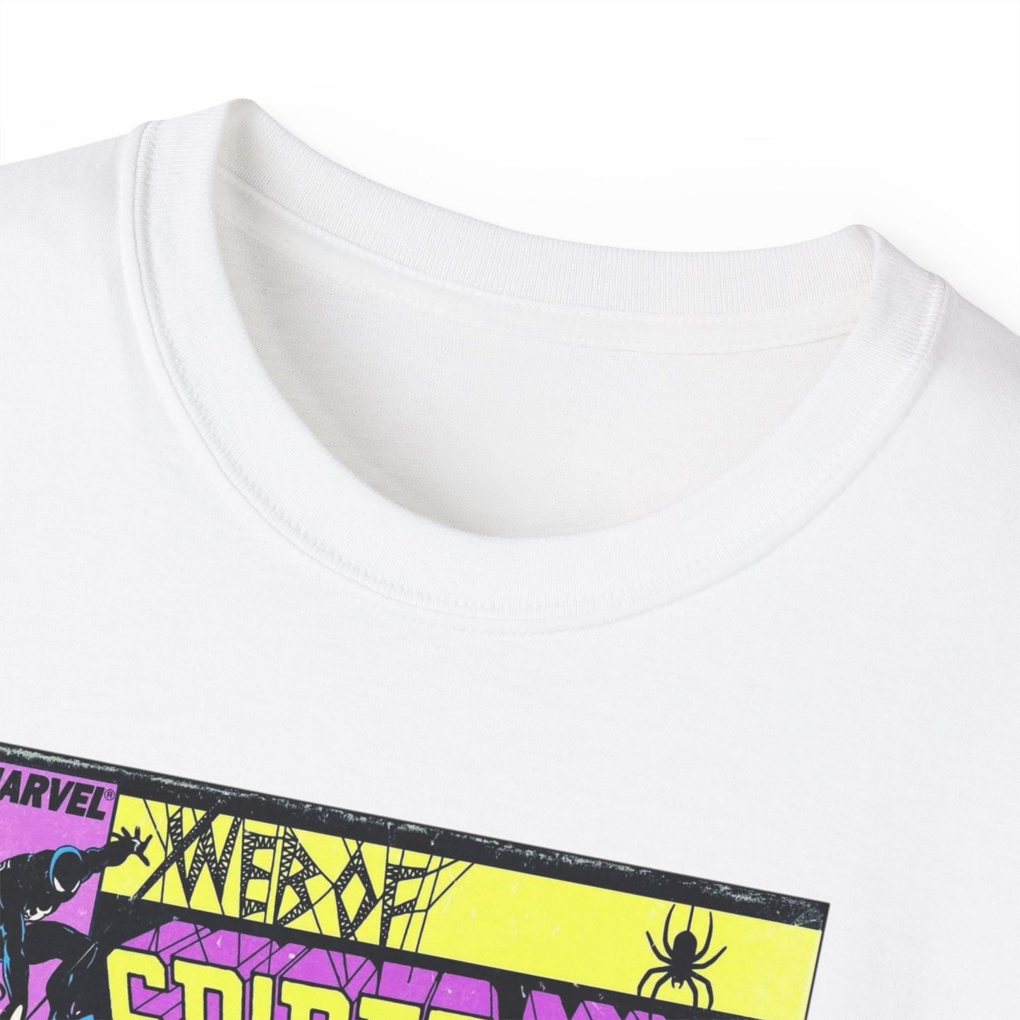 Spider-Man Comic Cover Graphic Tee — Retro Venom-Style Superhero T-Shirt