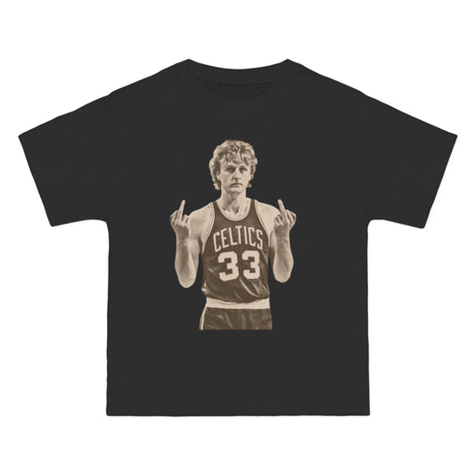 Vintage Larry bird Basketball Photo graphic T-Shirt - Retro Celtics Player Graphic