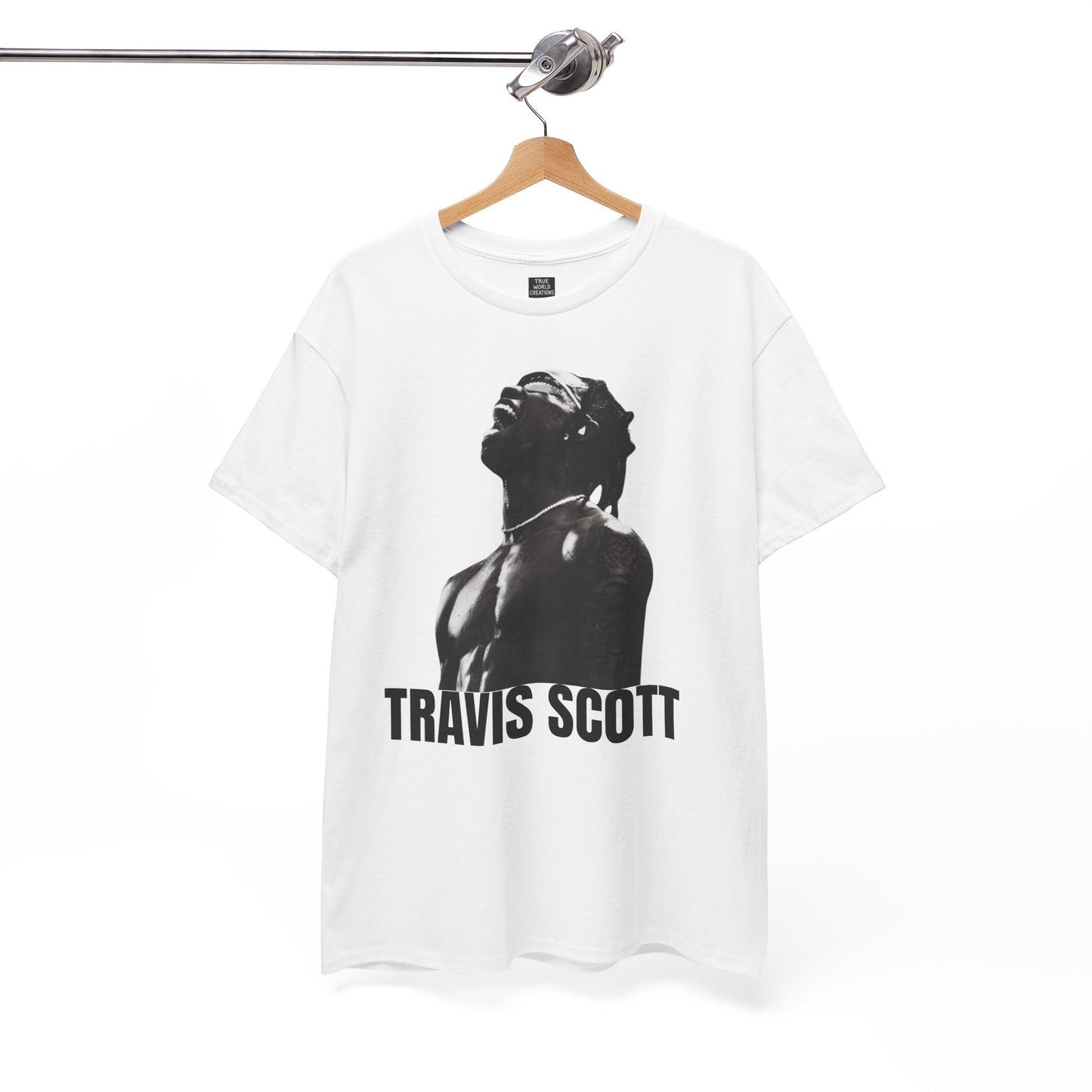 Travis Scott Unisex Heavy Cotton Tee - Bold Graphic Streetwear Top