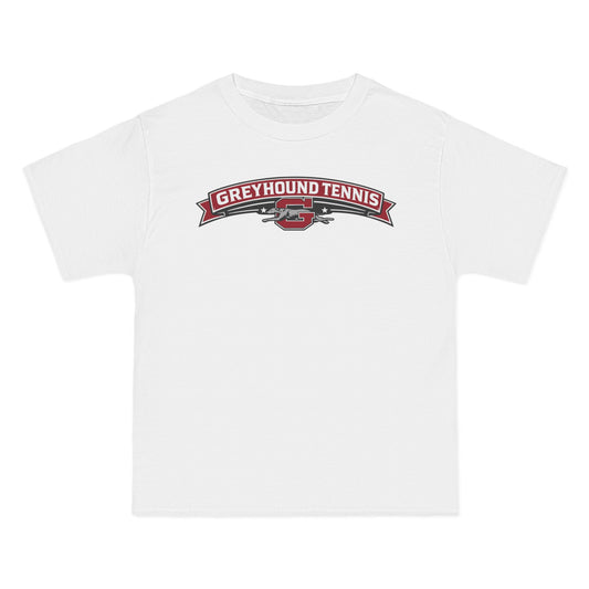 Greyhound Tennis Graphic T-Shirt — Crest Logo Short Sleeve