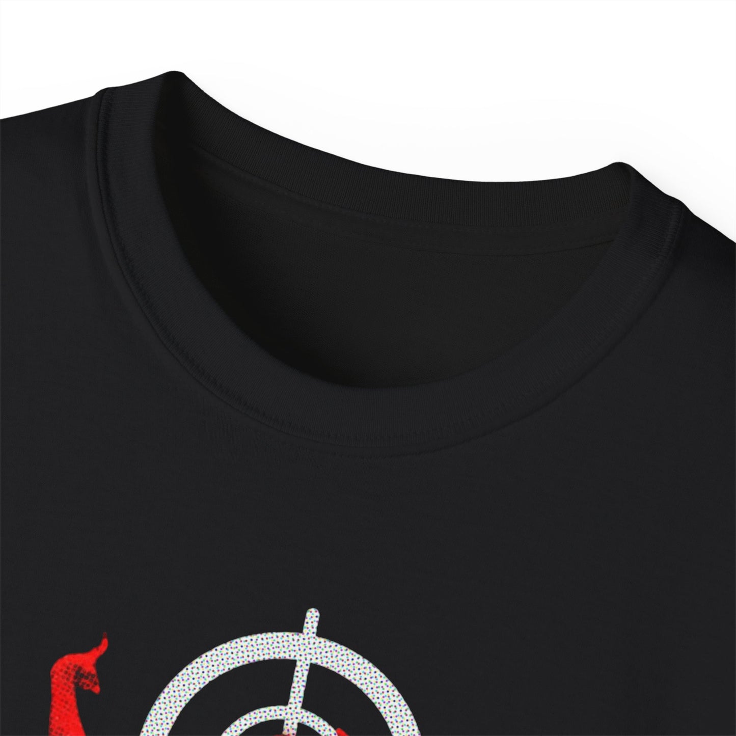 Basketball Shooter James harden Silhouette — Red Player Target Graphic T-shirt