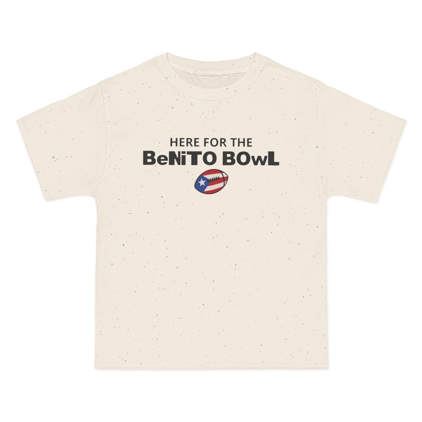 Super Bowl Football Tee – “Here for the Benito Bowl” Graphic T-Shirt