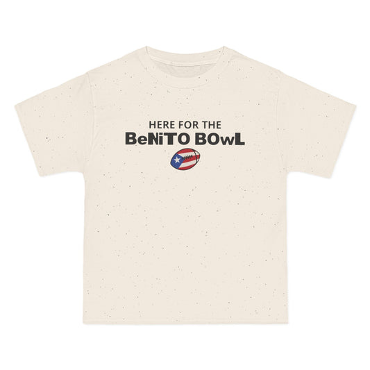 Super Bowl Football Tee – “Here for the Benito Bowl” Graphic T-Shirt
