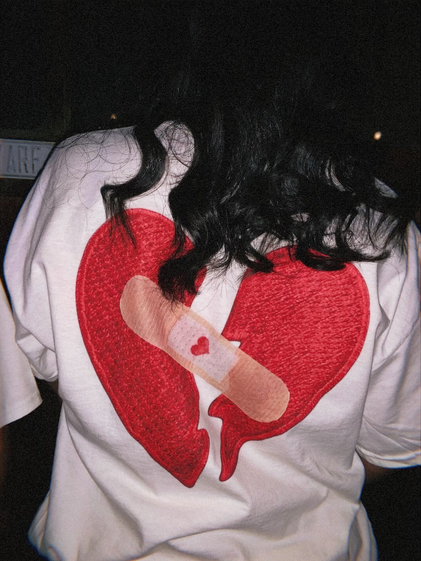 True World Creations Graphic Valentines bandaid Tee