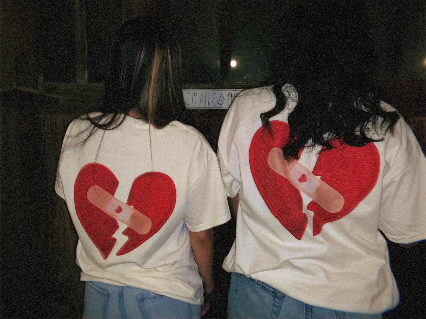 True World Creations Graphic Valentines bandaid Tee