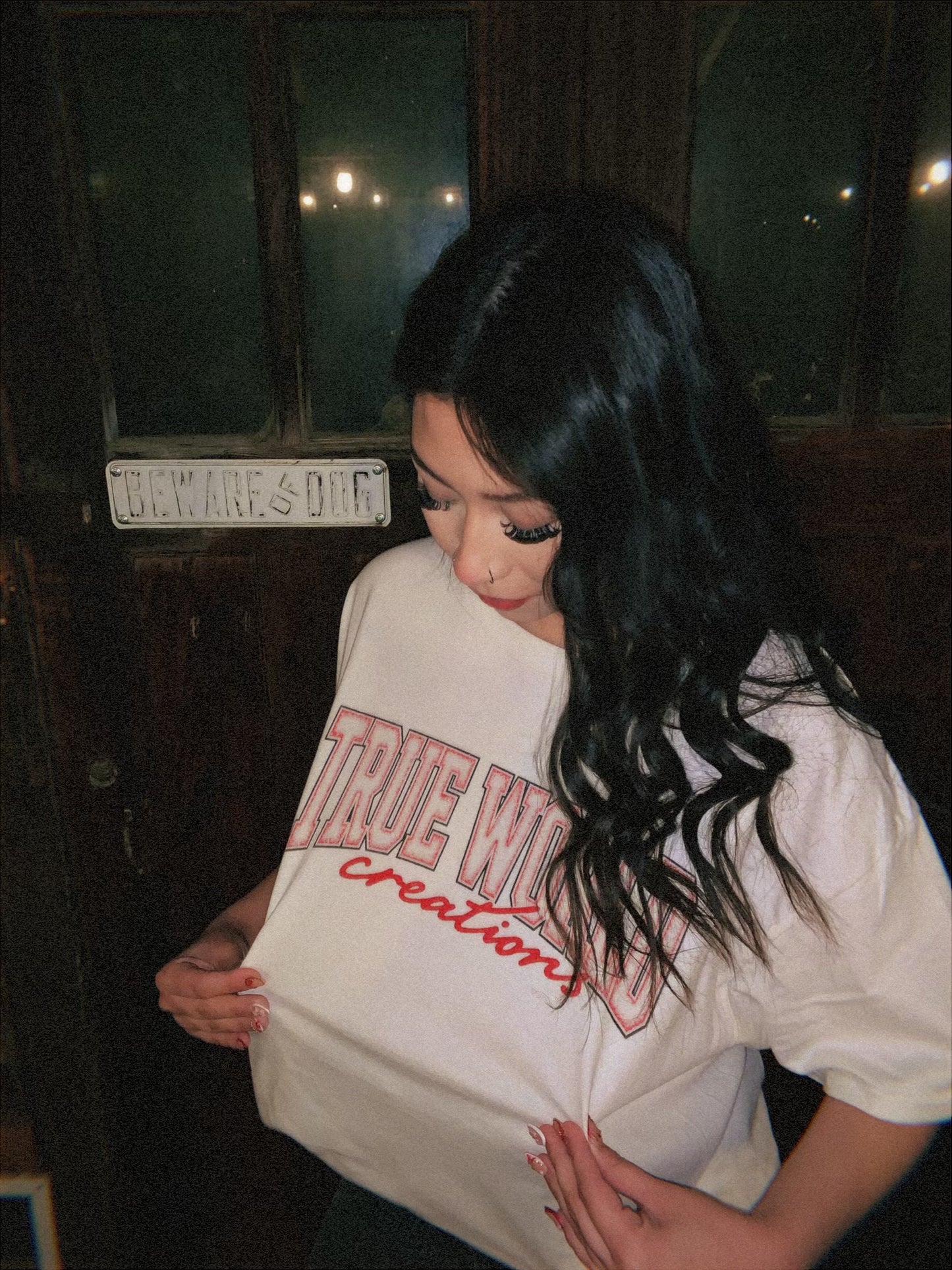 True World Creations Graphic Valentines bandaid Tee
