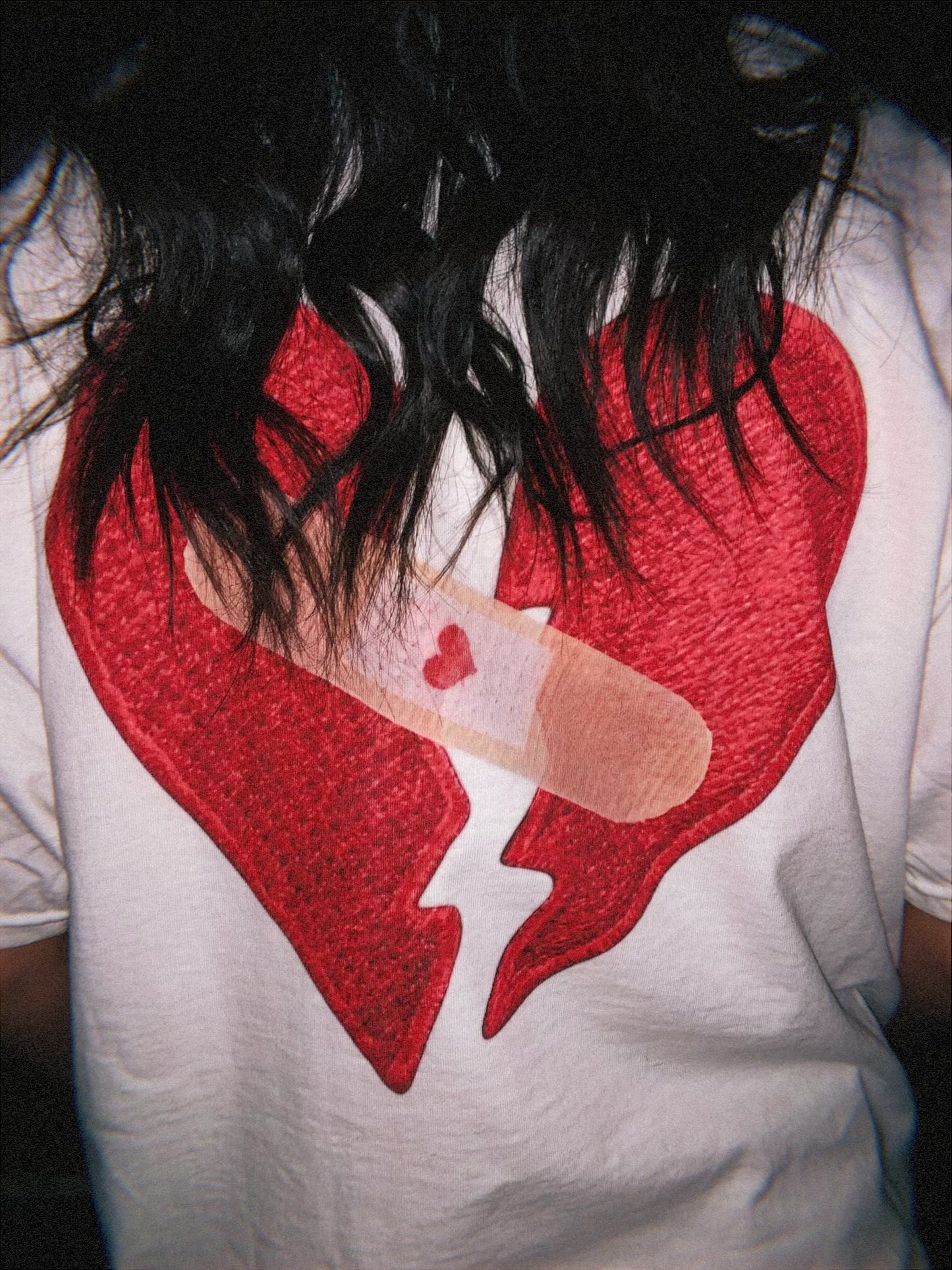 True World Creations Graphic Valentines bandaid Tee